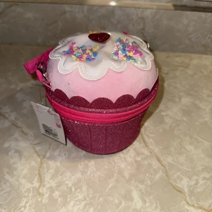 Cartera Cupcake Rosa Claire’s Club – Bolso Bandolera Brillo 🎀🧁 Nueva con Etiquetas - Imagen 1 de 4
