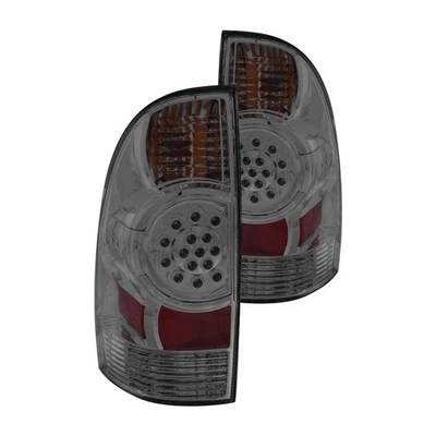 For Toyota Tacoma 05-15 Driver & Passenger Side Chrome/Smoke LED Tail Lights Foto 1 de 4