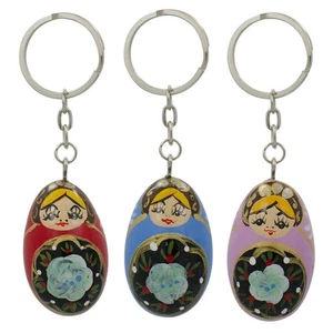 Set of 3 Metal Dolls Key Chains - Picture 1 of 2