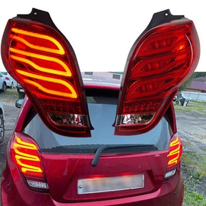Conjunto de pares de luces traseras para Chevrolet Spark 2011 2012-2014 luces traseras LED rojas - Imagen 1 de 8