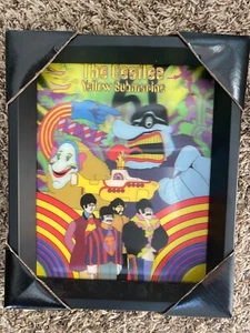 THE BEATLES YELLOW SUBMARINE 3D VARIVUE FLICKER PICTURE FRAMED SUPER COOL - Picture 1 of 1