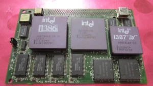 Vintage Single Board Computer PC Intel i386/387/385 CPU Puzzle Systems Corp Gold - Bild 1 von 6