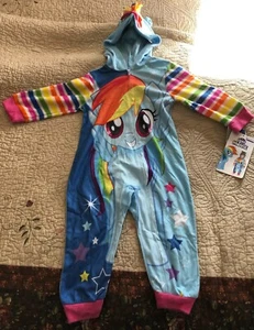 Girls My Little Pony Rainbow Dash One Piece Pj Size 2T NWT - Picture 1 of 2