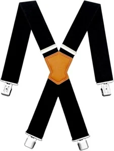 Tirantes de trabajo ajustables elásticos X-Back utilitarios de 2 pulgadas de alta resistencia para hombre - Imagen 1 de 7