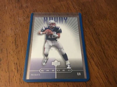 2002  Tom Brady Upper Deck UD Graded  #53 beautiful Early Card - Image 1 of 2