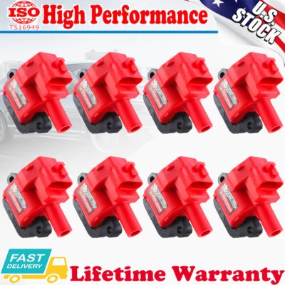 Pack of 8 Ignition Coil for 2001-2002 GMC Sierra 2500 HD 3500 V8 8.1L D580 UF192 - Image 1 of 4