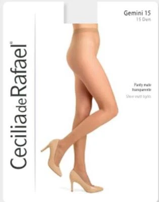 Meia-calça Gemini transparente fosca 15 denier por Cecilia de Rafael  - Imagem 1 de 4