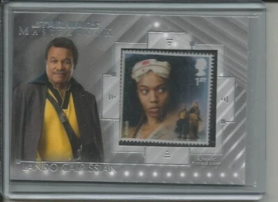 2020 Topps Star Wars Masterwork STAMP RELIC Trading Card SC-LJ LANDO CALRISSIAN - Image 1 of 2