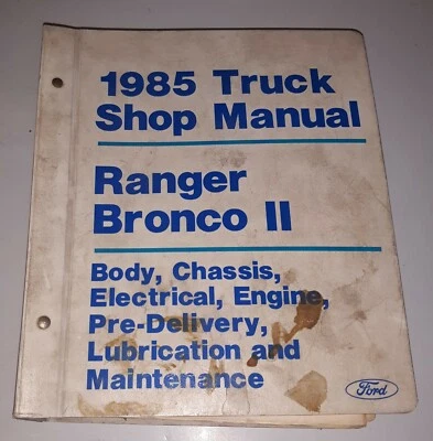 1985 Ford Ranger Bronco II Caminhão Folha Solta Loja Manual Motor Carroceria Chassi  - Imagem 1 de 4