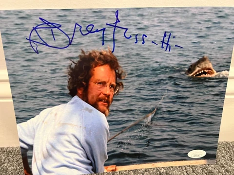 Richard Dreyfuss signed JSA COA 8x10 A JAWS Movie psa bas Cover