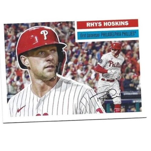 2023 Topps Archives Philadelphia Phillies Rhys Hoskins 1956 Style card - Image 1 of 1