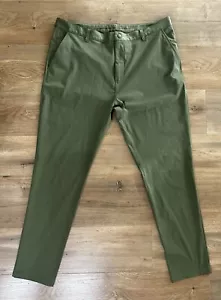 NWOT RHONE Commuter Pants Straight Leg Size 40x33 Olive Green - Picture 1 of 4