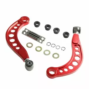 FOR 06-15 HONDA CIVIC 1.8L 2.0L REAR UPPER CAMBER CORRECTION KIT ANODIZED RED - Picture 1 of 4