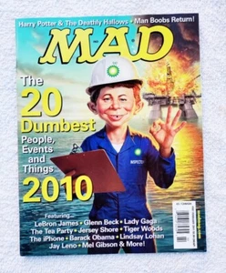 Mad Magazine #507 Feb 2011 Dumbest 2010 LeBron James Jersey Shore Lady Gaga MINT - Picture 1 of 2