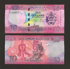 SOLOMON ISLANDS 10 Dollars 2017, P-33a, Prefix A/2 Central Bank, Original UNC