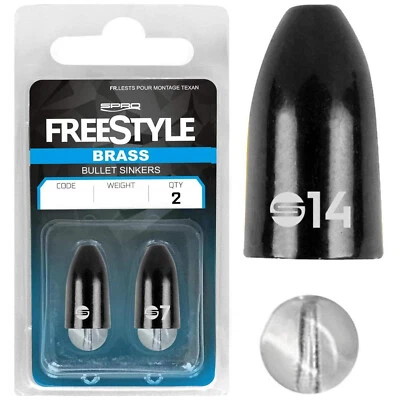 Spro Freestyle Brass Bullet Sinker 5 - 14g 2 Stück Messing Patronen DS T&C Blei - Bild 1 von 3