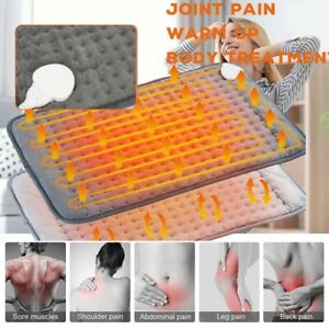 Electric Heat Pad Heating Mat Warmer Blanket Back Pain Relief Adjustable Home AU