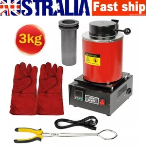 220V Electric Melting Furnace Automatic Silver Gold Metal Smelting Melting 3KG - Picture 1 of 14