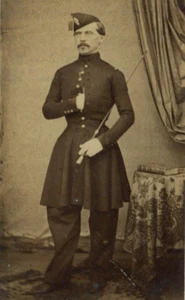 Foto CDV - Retrato de oficial militar - Soldado del siglo XIX - Imagen 1 de 8