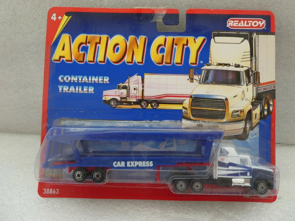 HO 1:87 ENVIRON REALTOY CAMION AMERICAIN US ET SEMI PORTE AUTOS NEUF EN BLISTER - Photo 1/1
