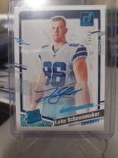 2023 Panini Donruss Luke Schoonmaker RC AUTO #44/49 CANVAS