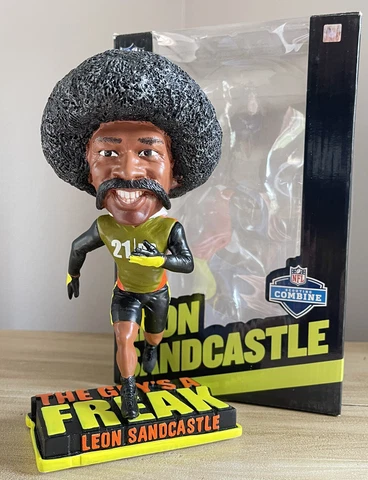 LEON SANDCASTLE Deion Sanders 2013 NFL Scouting Combine Legend Bobblehead NIB! Cover