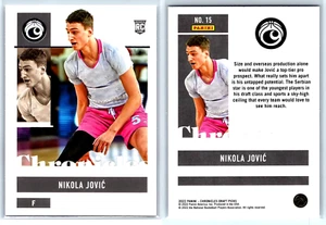 Nikola Jovic 2022 Panini Chronicles, #15, novato - Imagen 1 de 1