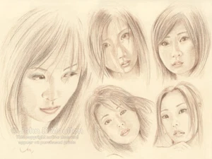 JOHN D MOULTON “Oriental Sketchbook l” Signed Print : Pencil Drawing : Artwork - Picture 1 of 2