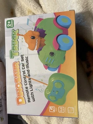 Dinosaur Truck, Remote Control Car Set With Lights And Music - Image 1 of 3