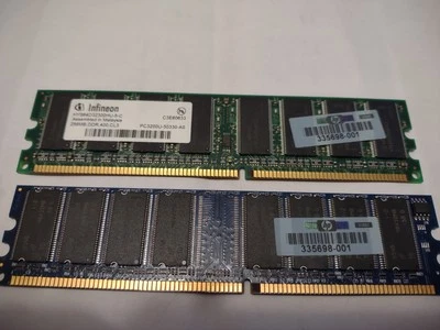 Infineon/Ramaxel 512MB (2x256MB) 400MHz PC3200U DDR 184-PIN  UDIMM - Image 1 of 2