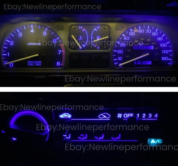Blue LED Cluster + Climate Bulb KIT for Honda Civic EF / Wagon 1988-1989 - Image 1 of 1