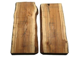 1x Eibe Holz Eibenholz rustikal 63x32cm x 77-78mm #63 - Bild 1 von 5