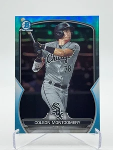 2023 Bowman Draft #BDC-191 COLSON MONTGOMERY | Sky Blue Refractor - Picture 1 of 2