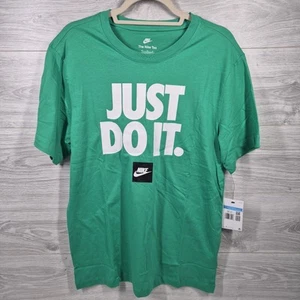 T-shirt Nike Just Do It uomo cotone verde taglia M nuova con etichetta - Foto 1 di 9