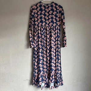 Marni Dress Sz 12 (US 8) Long Sleeve Floral Babydoll  - Picture 1 of 8