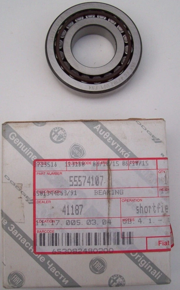 Rodamiento de rodillos eje de engranajes Alfa Romeo Mito 55574107 Foto 1 de 3