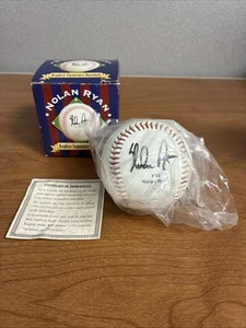 ⚾️ RARA BASEBALL ANNI 90 MLB NOLAN RYAN REPLICA SIGNATURE LTD EDITION CON CACAO - NUOVA CON SCATOLA - Foto 1 di 6