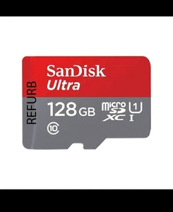 128GB SanDisk Ultra microSDXC UHS-I Class 10 Card- For Camera / Phone S9 S10 - Picture 1 of 2