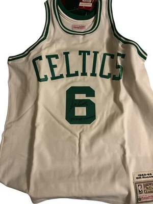 Bill Russell 11x Champ  Mitchell & Ness Boston Celtics Jersey COA R. Altman - Image 1 of 4