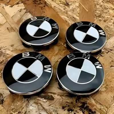 FAST DELIVERY B M W ALLOY WHEEL CENTRE HUB CAPS E30,E36,E46,E92 68mm 1/3/5/6/7 - image 1 of 4