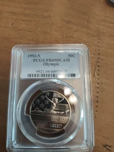 1992 S Olympic Commemorative Half Dollar Proof PR69 DCAM PCGS - Picture 1 of 2