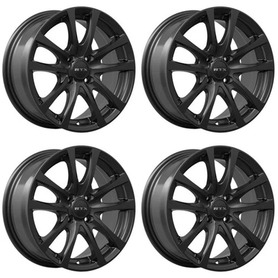 Set of 4 15in Black Alloy Wheel Rims for 2005+ Toyota, RTXC840 15x6.5 4x100 ET40 - Image 1 of 4