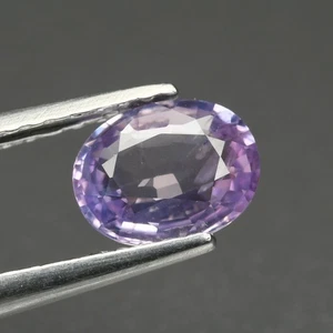0,72 quilates precioso corte ovalado 6,1 x 4,7 mm 100 % natural púrpura rosa cylon zafiro - Imagen 1 de 5