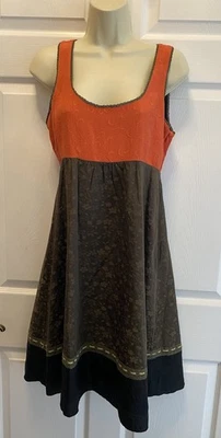 Vestido de Seda MOULINETTE SOEURS Anthropologie Coral Verde Oliva Negro Jacquard Talla 2 Foto 1 de 4