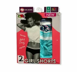 Damen 2er-Pack Modal Mädchen Shorts - Fruit of the Loom - sortiert - Größe 9/2X - S187 - Bild 1 von 3