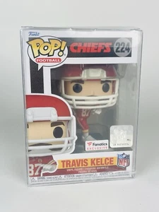 Travis Kelce Funko Pop 224 Fanatics esclusiva NFL Kansas City Chiefs con protezione - Foto 1 di 6