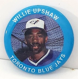 1987 Willie Upshaw Toronto Blue Jays Baseball Pinback MLBPA 1a base - Sport - Foto 1 di 2