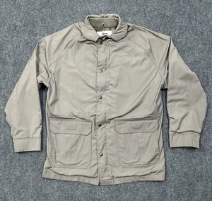 Vintage Woolrich Jacket Mens Medium Wool Blanket Lined Field Khaki Tan Beige USA - Picture 1 of 18