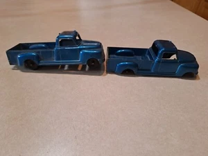 Zwei Structo Pickup Truck: 6" lang: Oldtimer 50er Jahre: fehlende Reifen - Bild 1 von 18