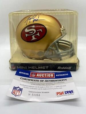 NFL HOF FRED DEAN San Francisco 49ers Signed Autographed Mini Helmet PSA COA - Image 1 of 4
